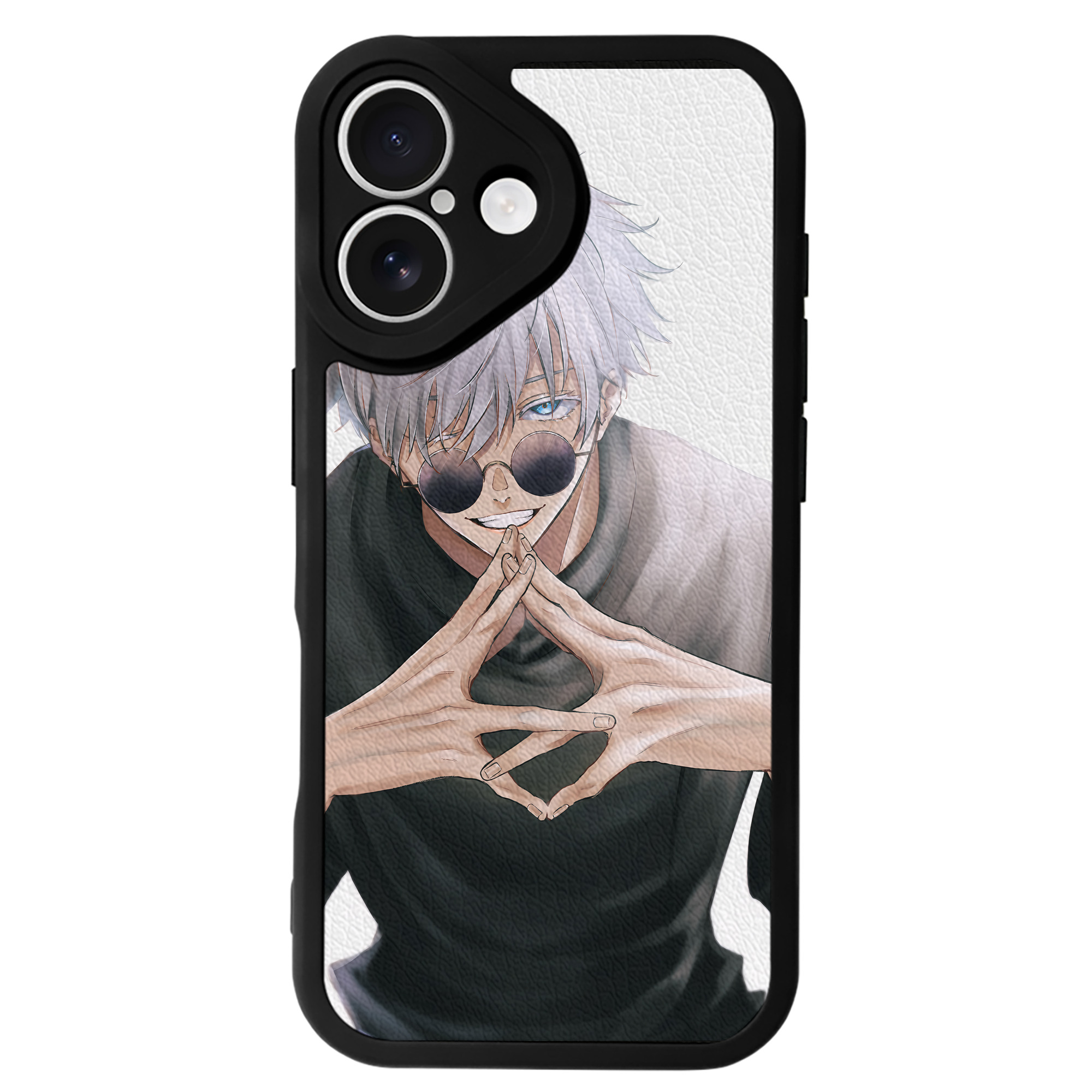 （画像用） 呪術廻戦 Jujutsu Kaisen 【iPhone 16シリーズ対応】シリコンスマホケース（レザー調） 材質：シリコン
